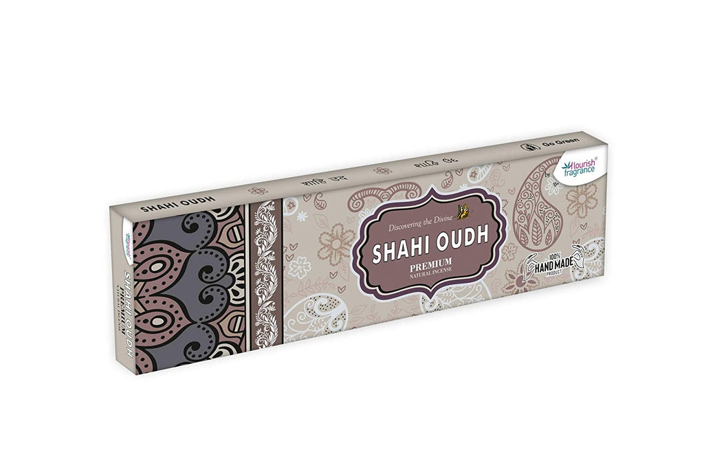 Shahi Oudh incense sticks 50gm by flourish fragrance and premium quality masala agarbatti pack Prayer Essentials